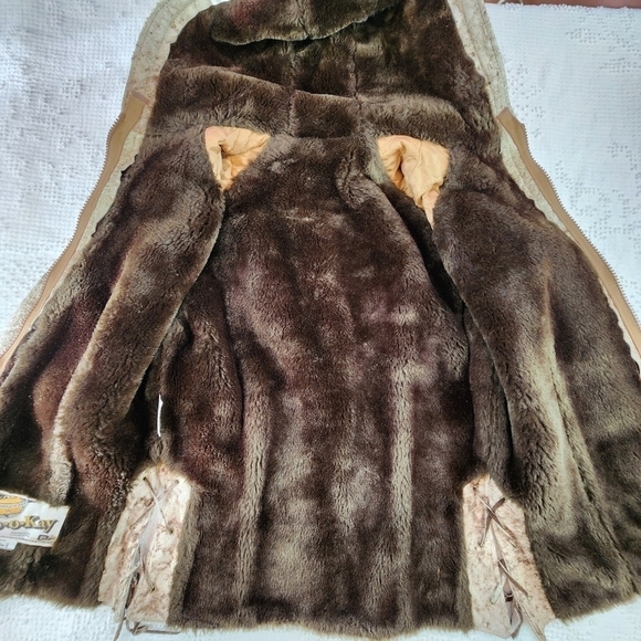 Vintage Jo-O-Kay 1970s Weastern Leather Jacket Size 8 - Picture 8 of 16